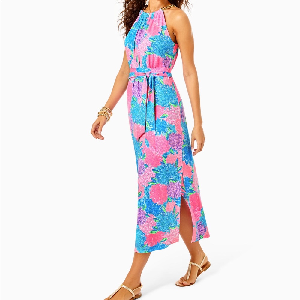 Lilly Pulitzer Bingham Halter Midi Dress